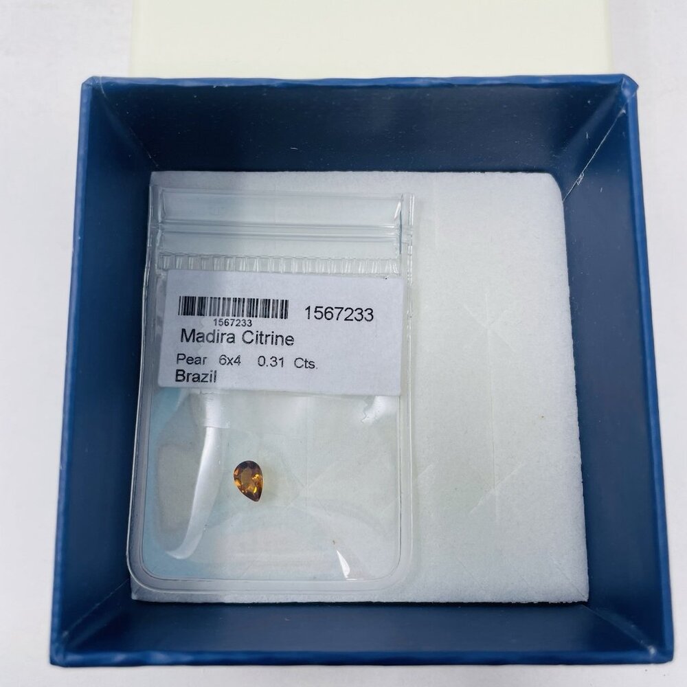 Shop LC Santa Ana Madeira Citrine Pear Loose Gemstone for Jewelry‎ Making 5213